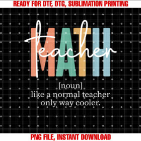 Funny Math Teacher Definition for Women Men Shirt  PNG, DTF, DTG, Sublimation Design