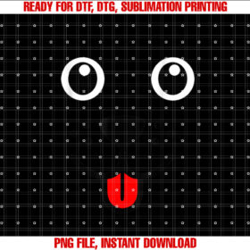 Funny Pet Animal Dog Puppy Happy Emoticon Face Gift Shirt  PNG, DTF, DTG, Sublimation Design