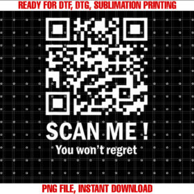 Funny Qr Scan Me Trump 4547 Trump Dancing Code Back Shirt  PNG, DTF, DTG, Sublimation Design