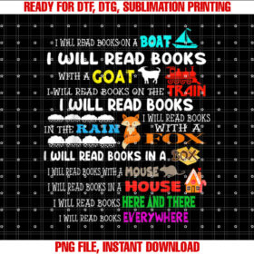 Funny Read My Day for Kids Boy Girls I Will Read Book Shirt  PNG, DTF, DTG, Sublimation Design