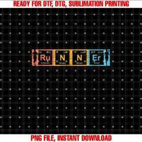 Funny Running Runner Periodic Table Marathon Gifts Track Shirt  PNG, DTF, DTG, Sublimation Design