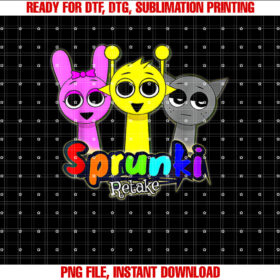 Funny Sprunki Team My Sprunki Toys Boys Girls Kids Shirt  PNG, DTF, DTG, Sublimation Design