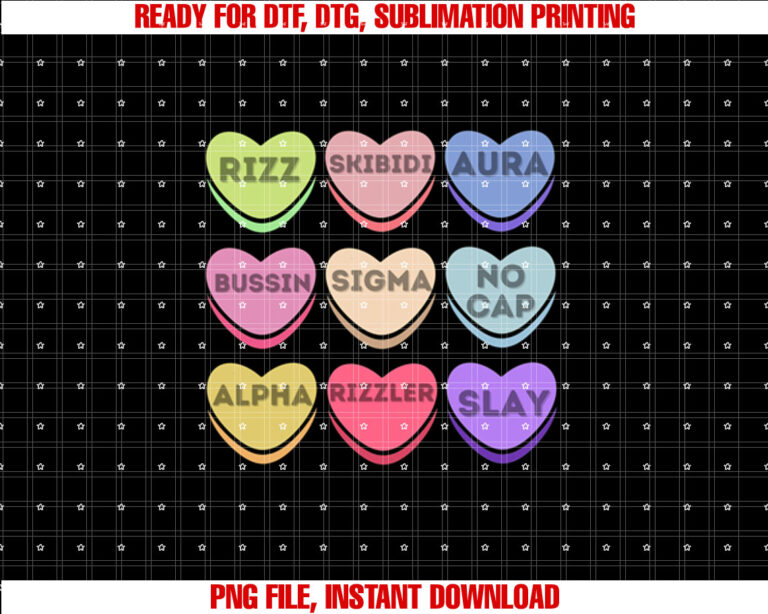 Funny Valentines Day Skibidi Valentines Day Gen Alpha Shirt  PNG, DTF, DTG, Sublimation Design