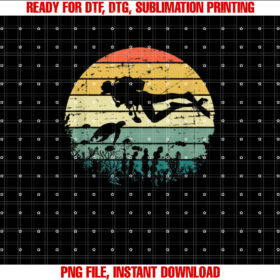 Funny Vintage Scuba Diving Dive Diver Shirt  PNG, DTF, DTG, Sublimation Design