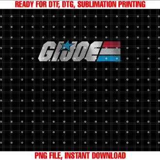 Gi Joe a Real American Hero Classic Bold Logo Shirt  PNG, DTF, DTG, Sublimation Design