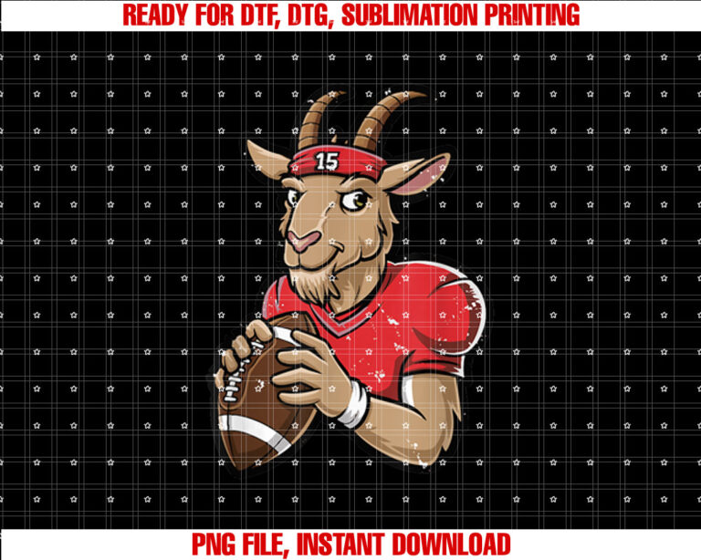 GOAT 15 Funny GOAT Shirt PNG, DTF, DTG, Sublimation Design
