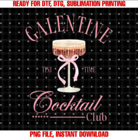 Galentine Social Club Espresso Martini Lover Valentines Day Shirt  PNG, DTF, DTG, Sublimation Design