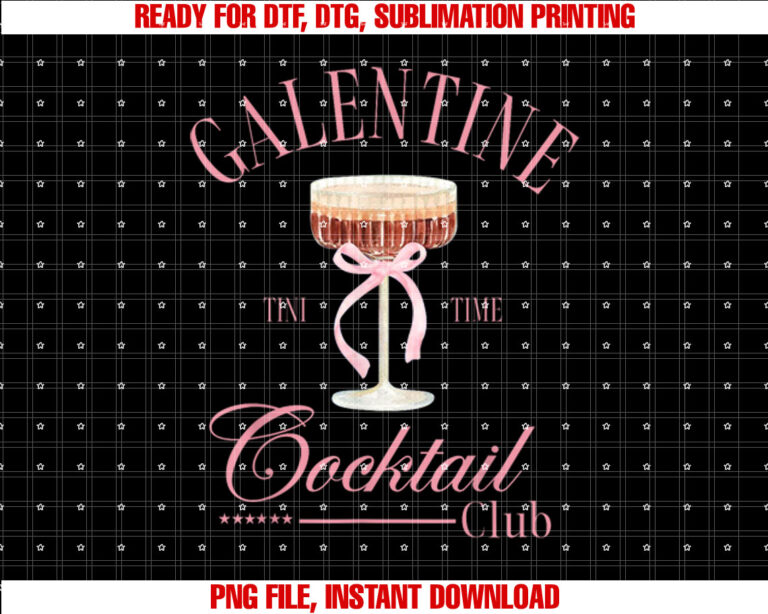 Galentine Social Club Espresso Martini Lover Valentines Day Shirt  PNG, DTF, DTG, Sublimation Design