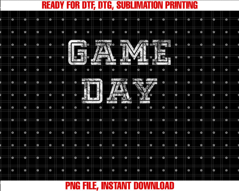 Game Day Football T Men Women Kids Retro Graphic Shirt  PNG, DTF, DTG, Sublimation Design