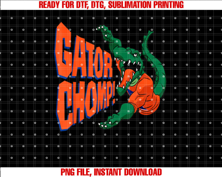 Gators Apparel for Men Women and Kids Shirt  PNG, DTF, DTG, Sublimation Design