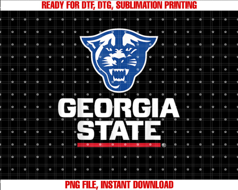 Georgia State Panthers Official Ncaa Shirt  PNG, DTF, DTG, Sublimation Design