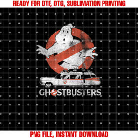 Ghostbusters No Ghost With Ecto Vector Shirt  PNG, DTF, DTG, Sublimation Design