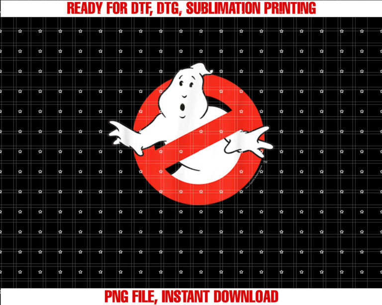 Ghostbusters Original Logo Shirt  PNG, DTF, DTG, Sublimation Design