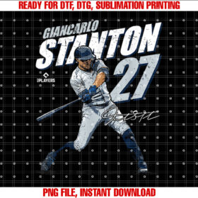 Giancarlo Stanton New York Baseball Players Shirt  PNG, DTF, DTG, Sublimation Design