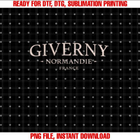Giverny France Simple Giverny France  Shirt PNG, DTF, DTG, Sublimation Design