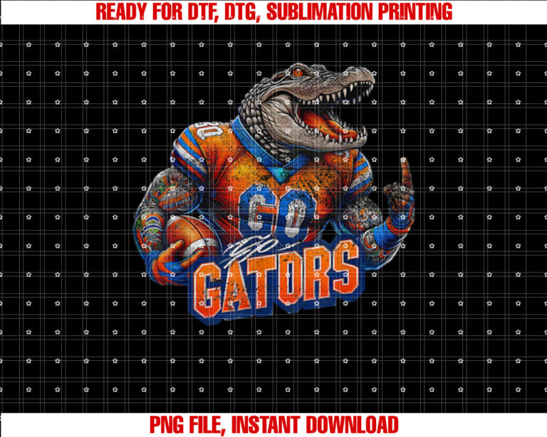 Go Gators Vintage Gators Shirt PNG, DTF, DTG, Sublimation Design