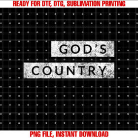 Gods Country American Blake Concert Shirt PNG, DTF, DTG, Sublimation Design