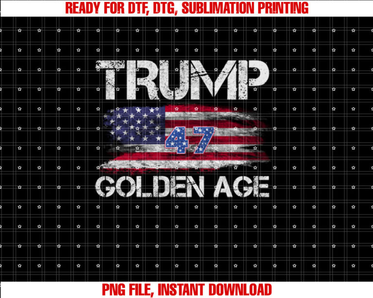 Golden Age of America begins right now Golden Age America  Shirt PNG, DTF, DTG, Sublimation Design