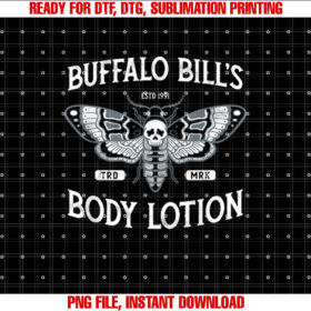 Goth Body Lotion Deaths Head Moth Horror Shirt PNG, DTF, DTG, Sublimation Design