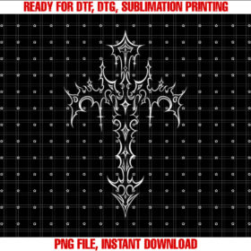 Gothic Cross Grunge Aesthetic Mall Goth Shirt PNG, DTF, DTG, Sublimation Design