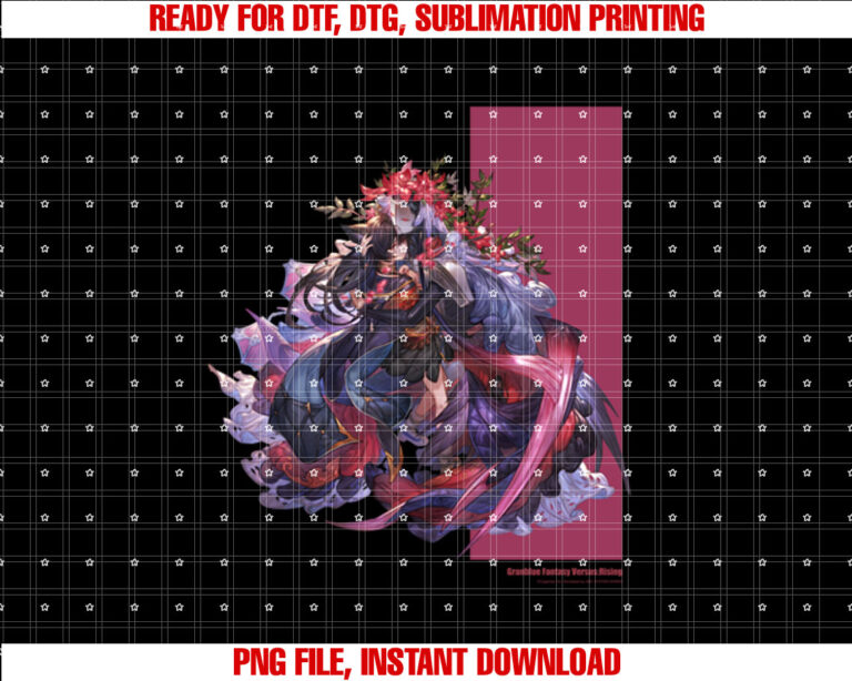 Granblue Fantasy Versus RisingãNier  Shirt PNG, DTF, DTG, Sublimation Design