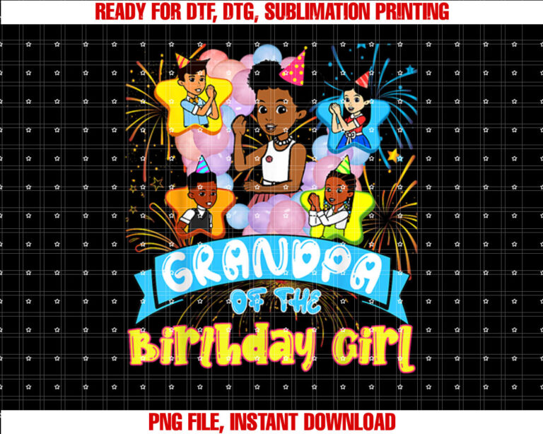 Grandpa Gracies Corner Birthday Dolls Cute Party Gift Shirt PNG, DTF, DTG, Sublimation Design