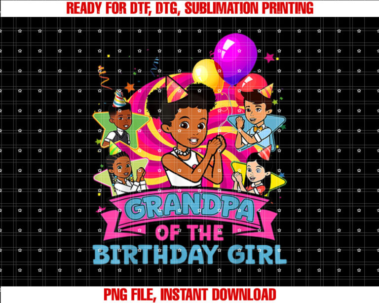 Grandpa Gracies Corner Birthday Shirt Dolls Cute Party Shirt PNG, DTF, DTG, Sublimation Design
