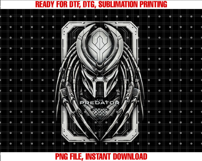 Graphic The Predator Silver  Shirt PNG, DTF, DTG, Sublimation Design