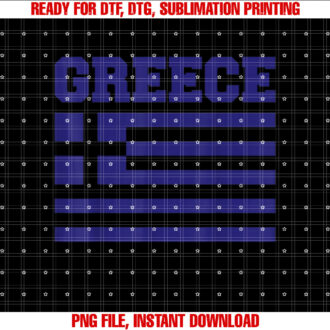 Greece Independence Day Greek Flag Heart Kids Toddler Boys Shirt PNG, DTF, DTG, Sublimation Design