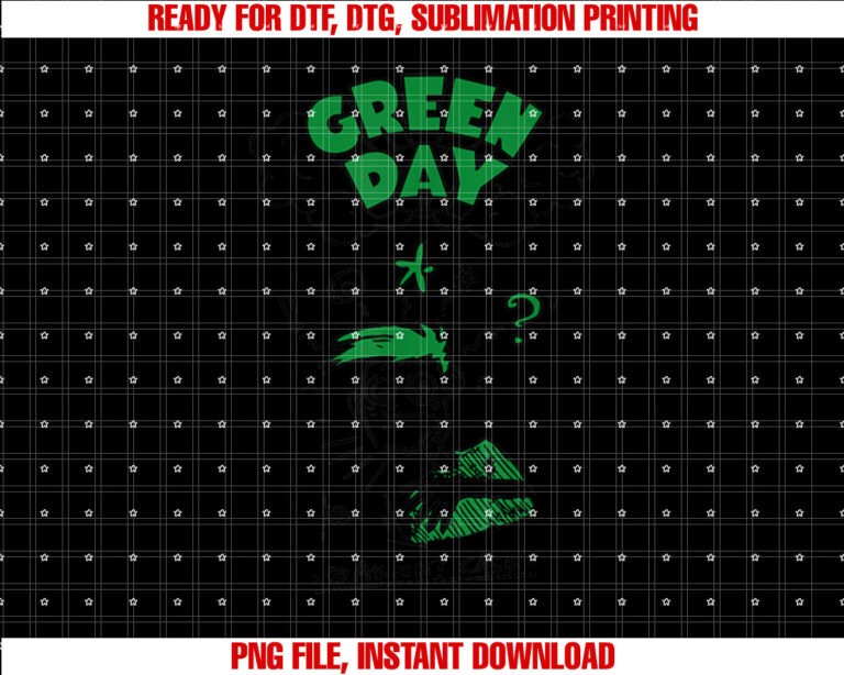 Green Day Basket Case Doodle Shirt PNG, DTF, DTG, Sublimation Design