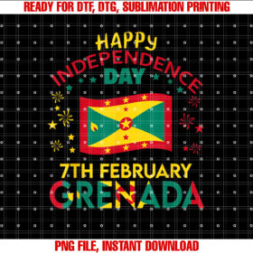Grenada 51st Independence Day Grenadian Pride Grenada Flag Shirt PNG, DTF, DTG, Sublimation Design