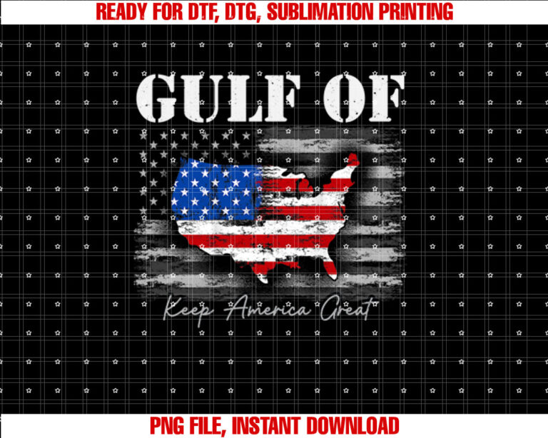 Gulf of United States of America  Shirt PNG, DTF, DTG, Sublimation Design