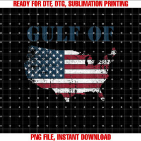 Gulf of United States of America USA Funny Shirt PNG, DTF, DTG, Sublimation Design
