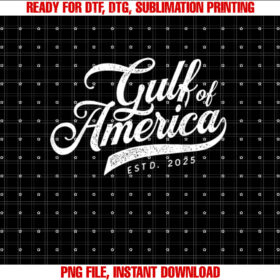 Gulf of United States of America Vintage 2025 Shirt PNG, DTF, DTG, Sublimation Design