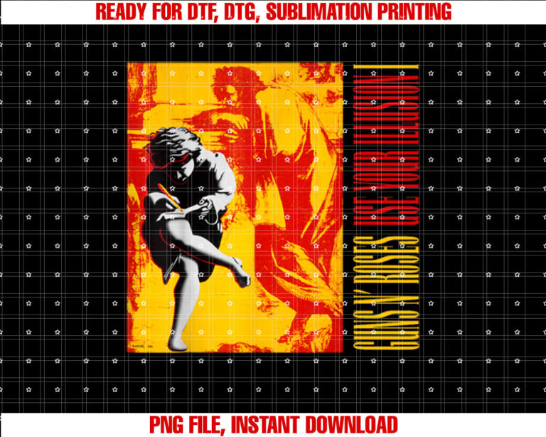 Guns N Roses Use Your Illusion I Shirt PNG, DTF, DTG, Sublimation Design