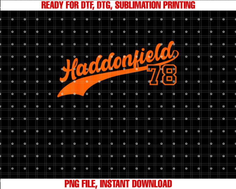 Haddonfield 78 Vintage Halloween 1978 Horror Movies Shirt PNG, DTF, DTG, Sublimation Design
