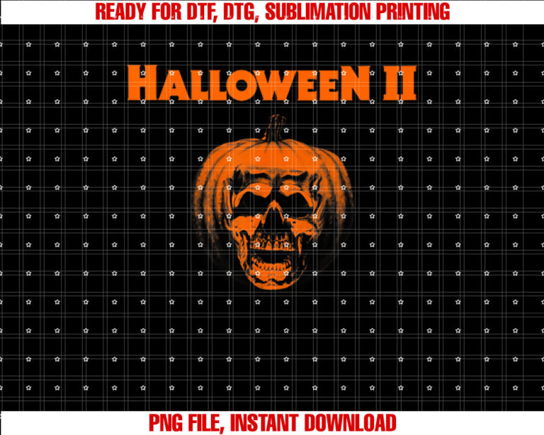 Halloween 2 Pumpkin Face  Shirt PNG, DTF, DTG, Sublimation Design