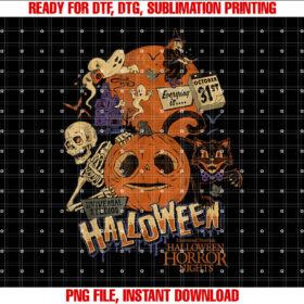 Halloween Horror Nights Lil Boo Pumpkin Shirt PNG, DTF, DTG, Sublimation Design
