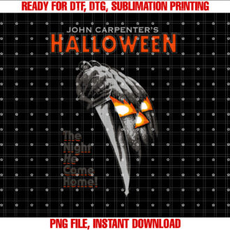 Halloween Movie Poster Shirt PNG, DTF, DTG, Sublimation Design