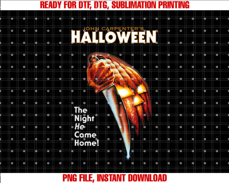 Halloween Pumpkin The Night He Came Home Shirt PNG, DTF, DTG, Sublimation Design