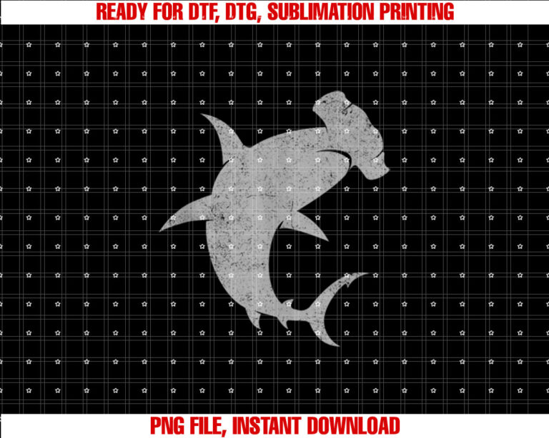 Hammerhead Shark  Shirt PNG, DTF, DTG, Sublimation Design
