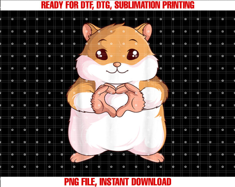 Hamster Lover Hammy Women Girls Shirt PNG, DTF, DTG, Sublimation Design