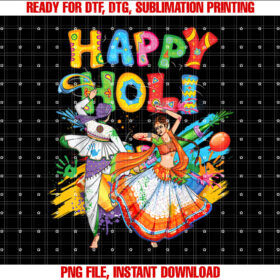 Happy Holi t Festival Colors India Hindu Kids Women Shirt design, Digital Download