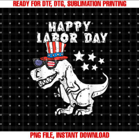 Happy Labor Day 2022 Saurus Rex Dinosaur Toddler Boys Shirt design, Digital Download