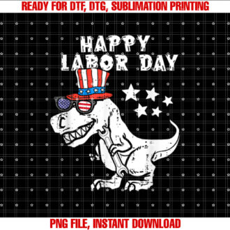 Happy Labor Day 2022 Saurus Rex Dinosaur Toddler Boys Shirt design, Digital Download