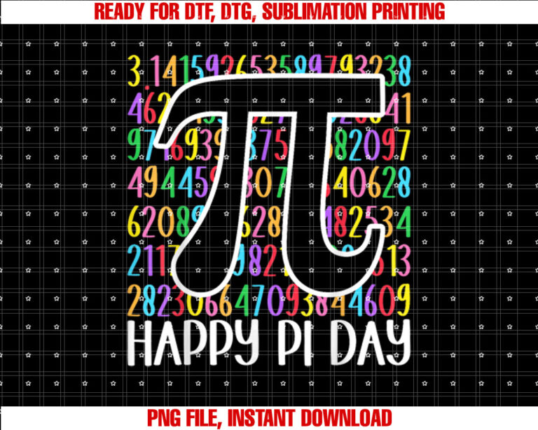 Happy Pi Day Kids Math Teachers Student Professor Pi Day Shirt design, Digital Download