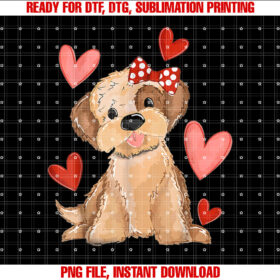 Happy Valentines Dog Lover Puppy Dog Love Valentines Day Shirt design, Digital Download