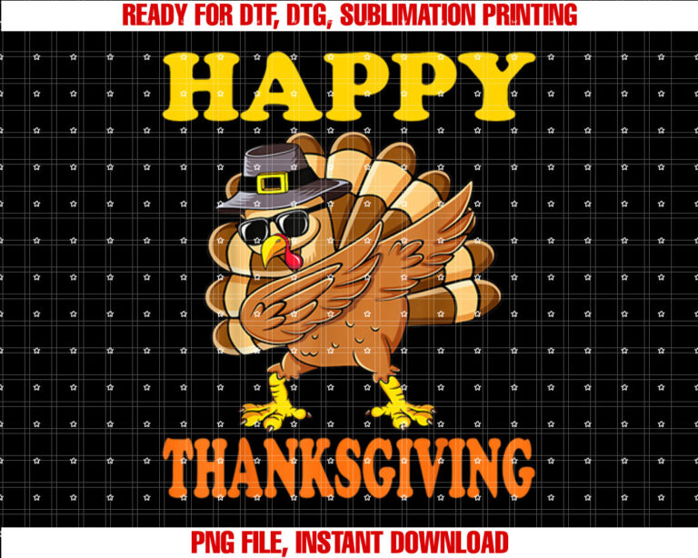 Happy thanksgiving for turkey day family dinner Shirt design, Digital Download