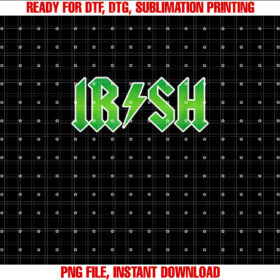 Hard Rocker Heavy Metal Music Lover Irish St Patricks Day Shirt design, Digital Download