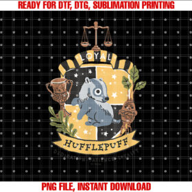 Harry Potter Deathly Hallows 2 Loyal Hufflepuff Badge Shirt design, Digital Download